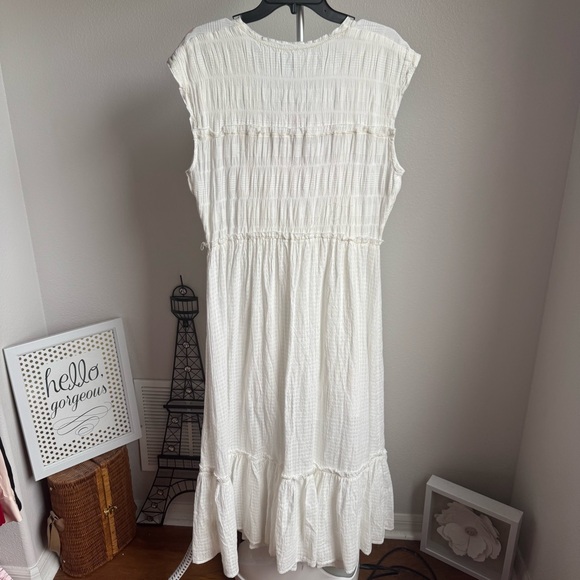 NWT Free People Ethereal Cottage Desert Dazed Midi Dress Boho Sz M - Picture 11 of 13